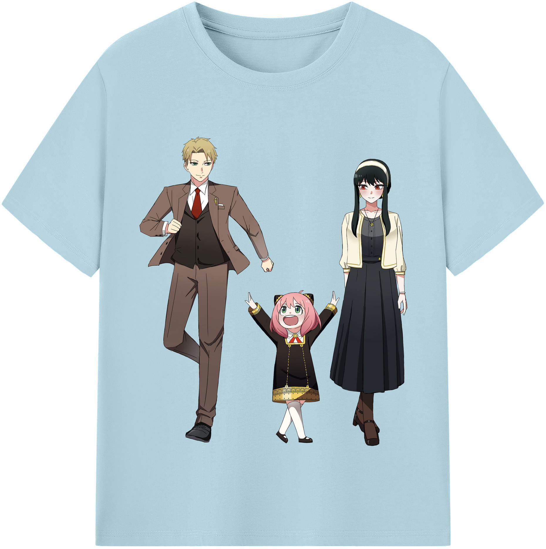 （画像用） SPY×FAMILY间谍家家酒 綿100％半袖Tシャツ（フロントプリント）